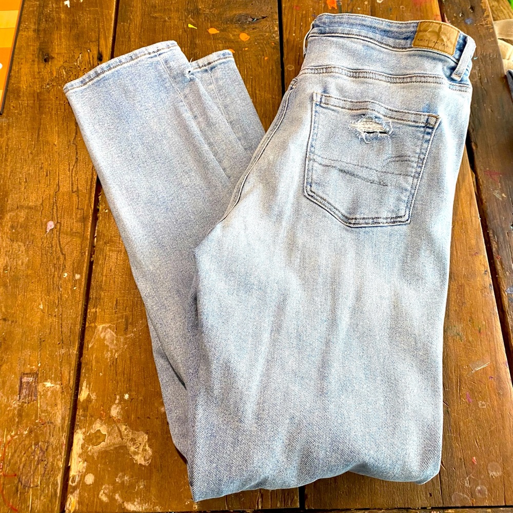 American Eagle mom jeans extra long